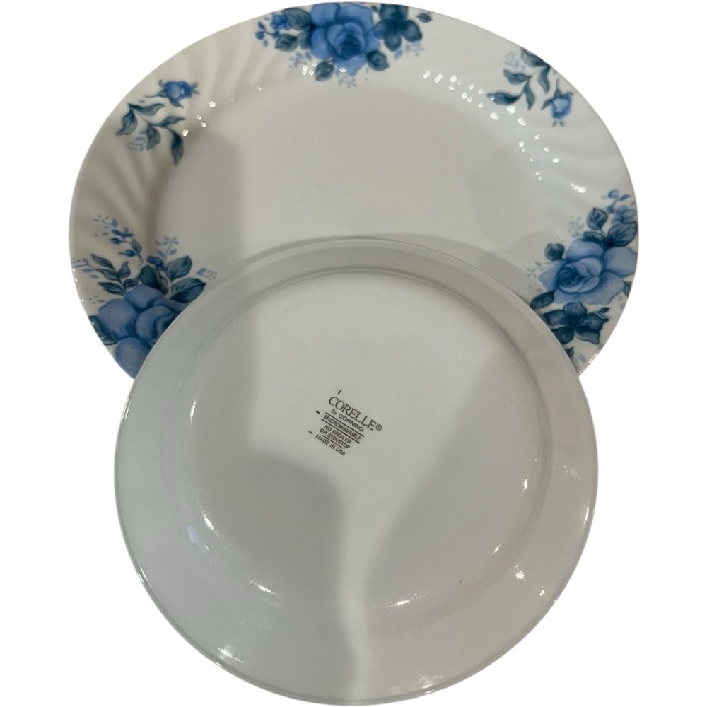 VINTAGE CORELLE BLUE VELVET (BLUE ROSE) - Picture 3 of 16